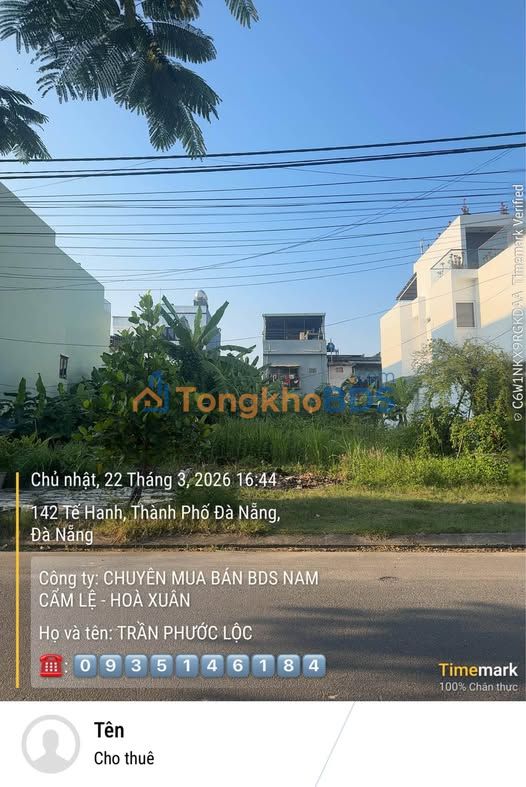 Bán Đất Vàng Hòa Xuân 126m² - Đối Diện Công Viên, Giá 5.6 Tỷ