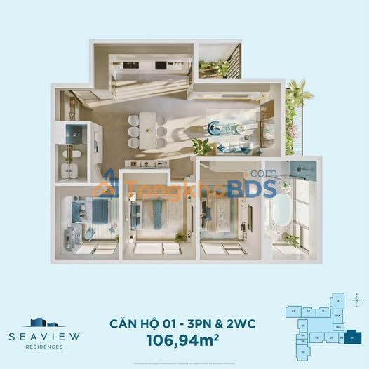 Căn hộ 107m² Eco Central Park Vinh - View Hồ Thiên Nga 270° - 4.7 Tỷ