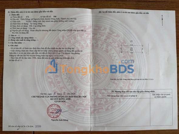 Bán Đất Vĩnh Phúc 76m² - Ô Tô Tránh, 2 Mặt Thoáng - Giá 6.x Tỷ