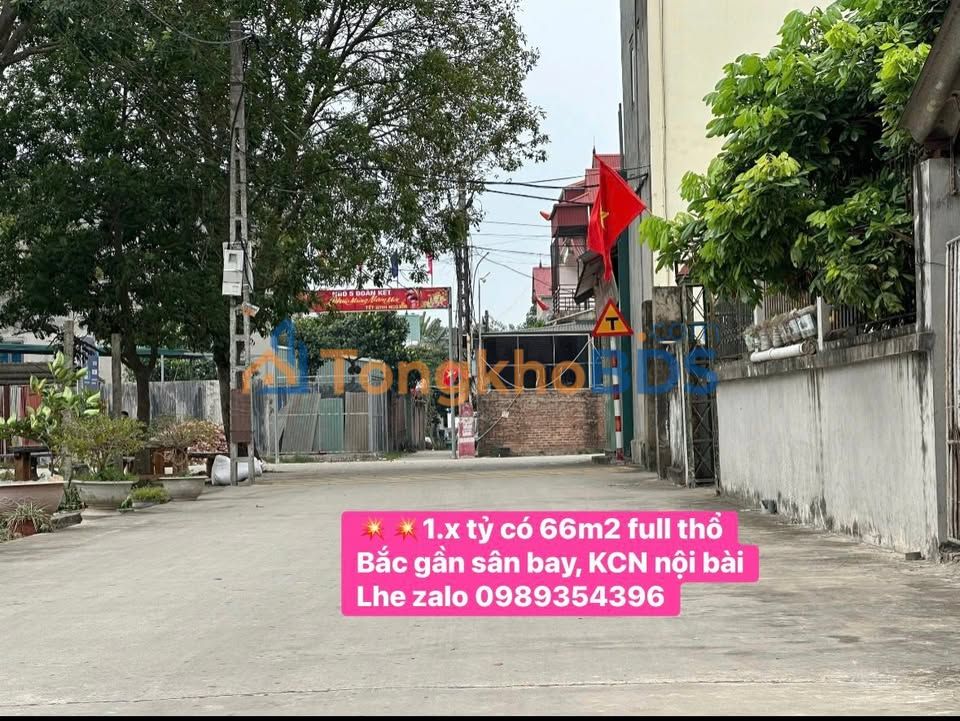 Đất nền Bắc Phú Sóc Sơn 66m2 1 tỷ - Đất thổ cư 100%