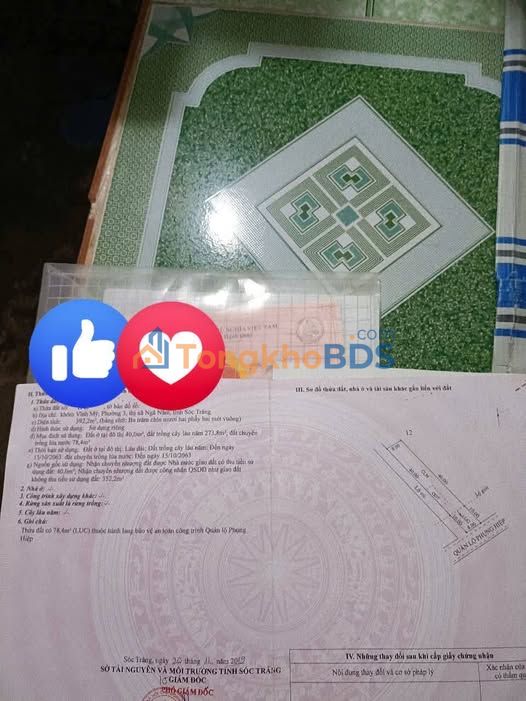 Bán Đất Vị Trí Đắc Địa Quảng Lộ Phụng Hiệp, Bạc Liêu - 320m² Giá 1.15 Tỷ