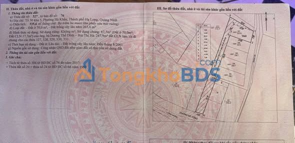 Đất nền 87m² Khu 5 Hà Khẩu, Hạ Long - Sổ đỏ, Ngõ Thông, Giá Tốt