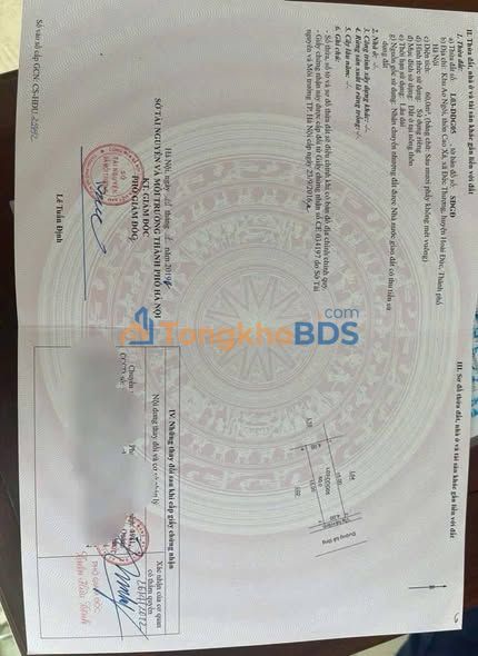 Đất đấu giá Ao Ngòi Hoài Đức 60m² - Sổ đỏ sẵn sàng, giá tốt