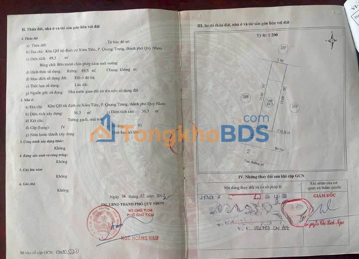 Nhà Mặt Tiền Thành Thái Quy Nhơn 49.5m² - Kinh Doanh Sầm Uất, Giá 3 Tỷ