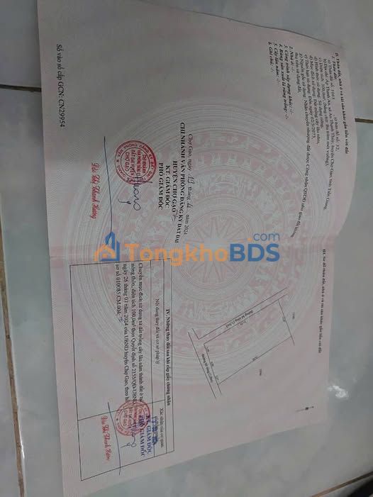 Đất Nền 2 Mặt Tiền Chợ Gạo, Tiền Giang - 300m² Thổ Cư, Giá 550 Triệu