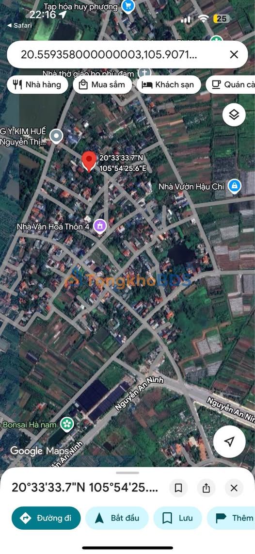 Bán đất Phù Vân, Phủ Lý 51m² - Gần Sun UB City, Giá 1 tỷ