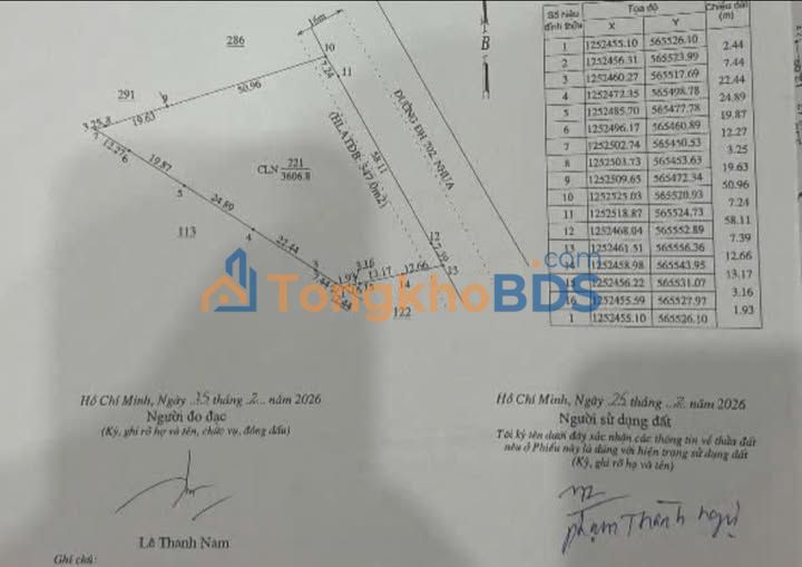 Đất Định Thành Bình Dương 3.600m² 8.5 tỷ - Đường to ô tô