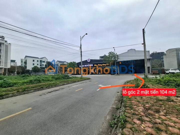 Đất nền góc 2 mặt tiền KDT Đồng Văn Xanh, Hà Nam - 114m² giá 53 triệu/m²