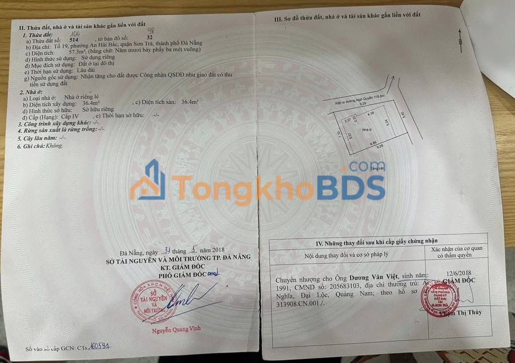 Đất Góc Trần Hưng Đạo, Đà Nẵng - 57m² - Sổ Đỏ Sẵn Sàng - 3.95 Tỷ