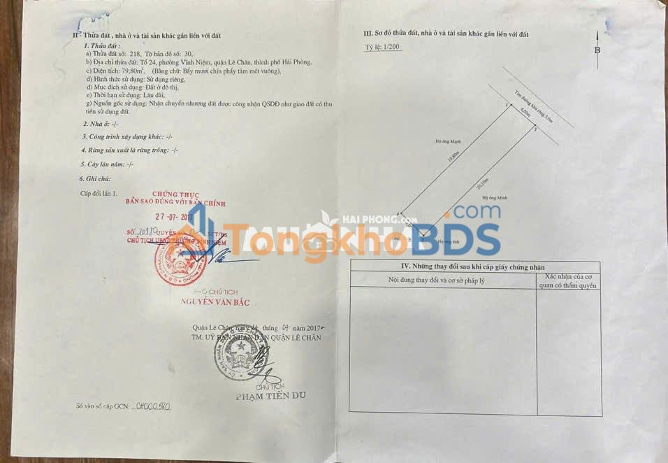 Bán Gấp Biệt Thự 232m² K.Thừa Dụ, Lê Chân - Sổ Đỏ Chính Chủ