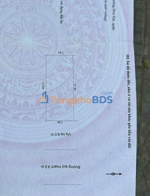 Bán đất FPT Đà Nẵng 134.3m² - Sổ đỏ lâu dài, đường 9.5m