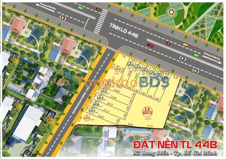 Đất nền mặt tiền đường Tam Phước, Long Điền - 120m² thổ cư, giá 1.55 tỷ