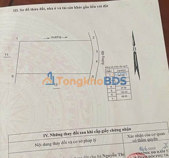 Đất Vàng Hàm Tân 10.000m² Sổ Đỏ Vuông Vức - Giá Đầu Tư 3.08 Tỷ