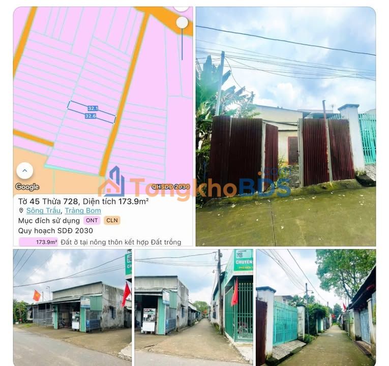 Đất nền Sông Trầu 160m² 699 triệu - Xây dựng tự do