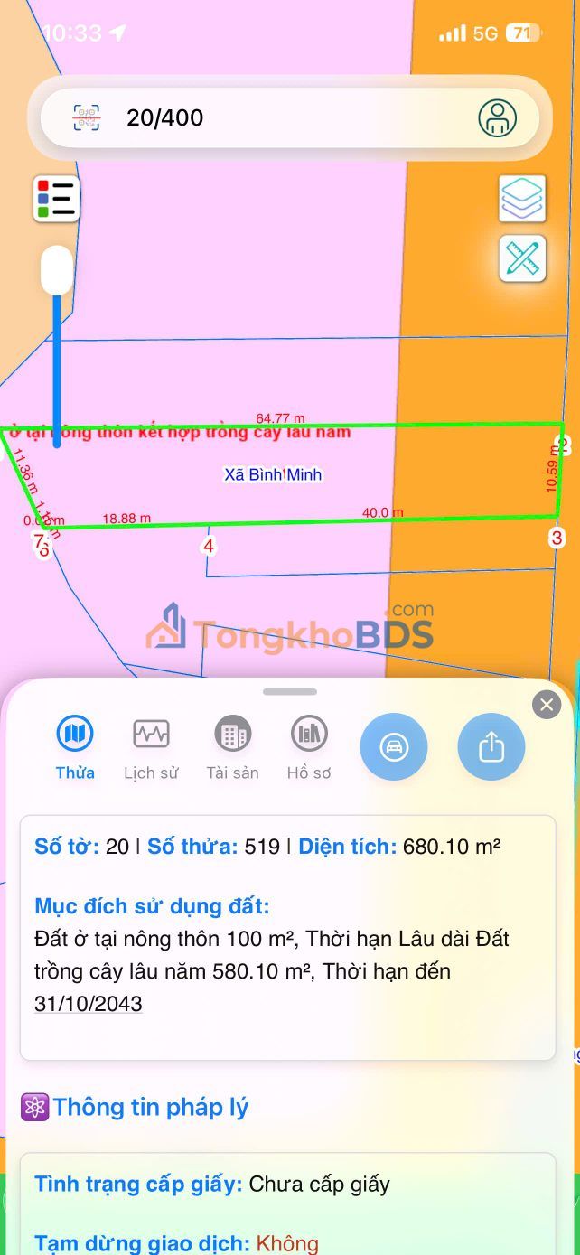 Đất Nền Bình Minh 600m² Sổ Riêng Thổ Cư - Giá 3.1 Tỷ
