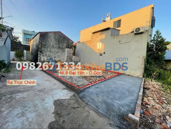Đất Lô Góc Đại Yên, Chương Mỹ 46.8m² - Dưới 2 Tỷ, Sát Trục Kinh Doanh