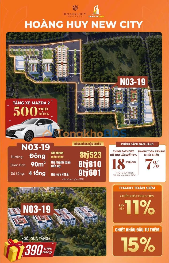 Chung cư Đỗ Mười Hải Phòng 90m² - Căn góc hướng Đông - Giá từ 8.5 tỷ