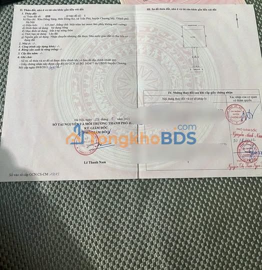 Đất thổ cư 125m² mặt đường Hồ Chí Minh, Chương Mỹ - Chỉ nhỉnh 2 tỷ