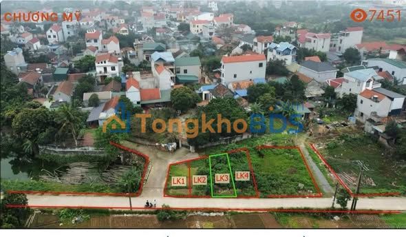 Bán Đất Tân Mỹ, Chương Mỹ 39-41m² - Giá 1 Tỷ/Lô