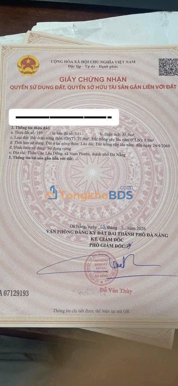 Đất Nền Mặt Tiền Hoàng Sa, Duy Phước - Sổ Hồng 96m² Giá 879 Triệu