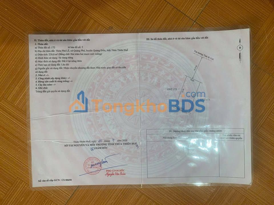 Đất Nền Mặt Tiền Tỉnh Lộ 11A - 220m² Kinh Doanh Đắc Lợi