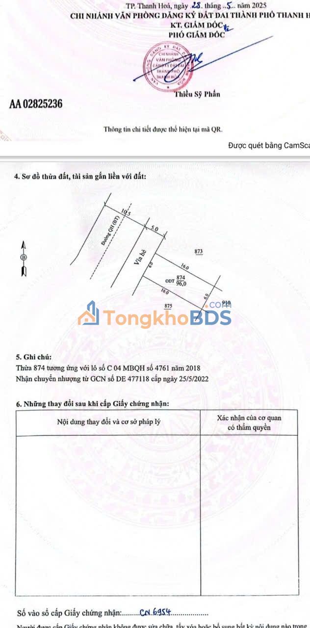 Đất Nền Trung Tâm TP Thanh Hóa 96m² - Sổ Đỏ Sẵn Sàng