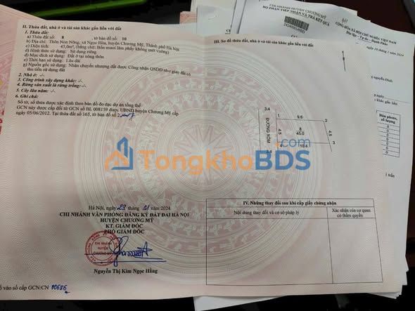 Đất nền Ngọc Hòa, Chương Mỹ 45m² - Sổ đỏ sẵn, giá đầu tư chỉ 1.8x Tỷ