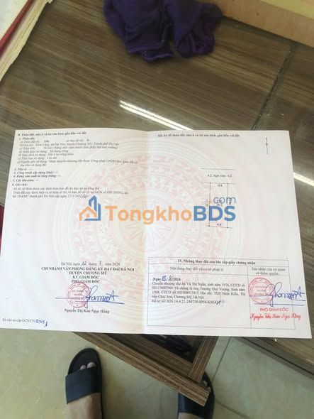 Bán đất Đại Yên, Chương Mỹ 60m² - Mặt tiền vuông vắn, ô tô tránh nhau