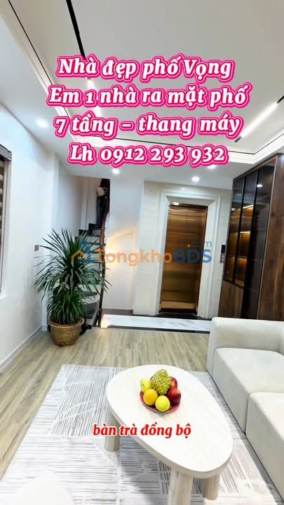 Nhà Mặt Phố Vọng 33m², 7 Tầng Thang Máy, Giảm Sâu 1 Tỷ