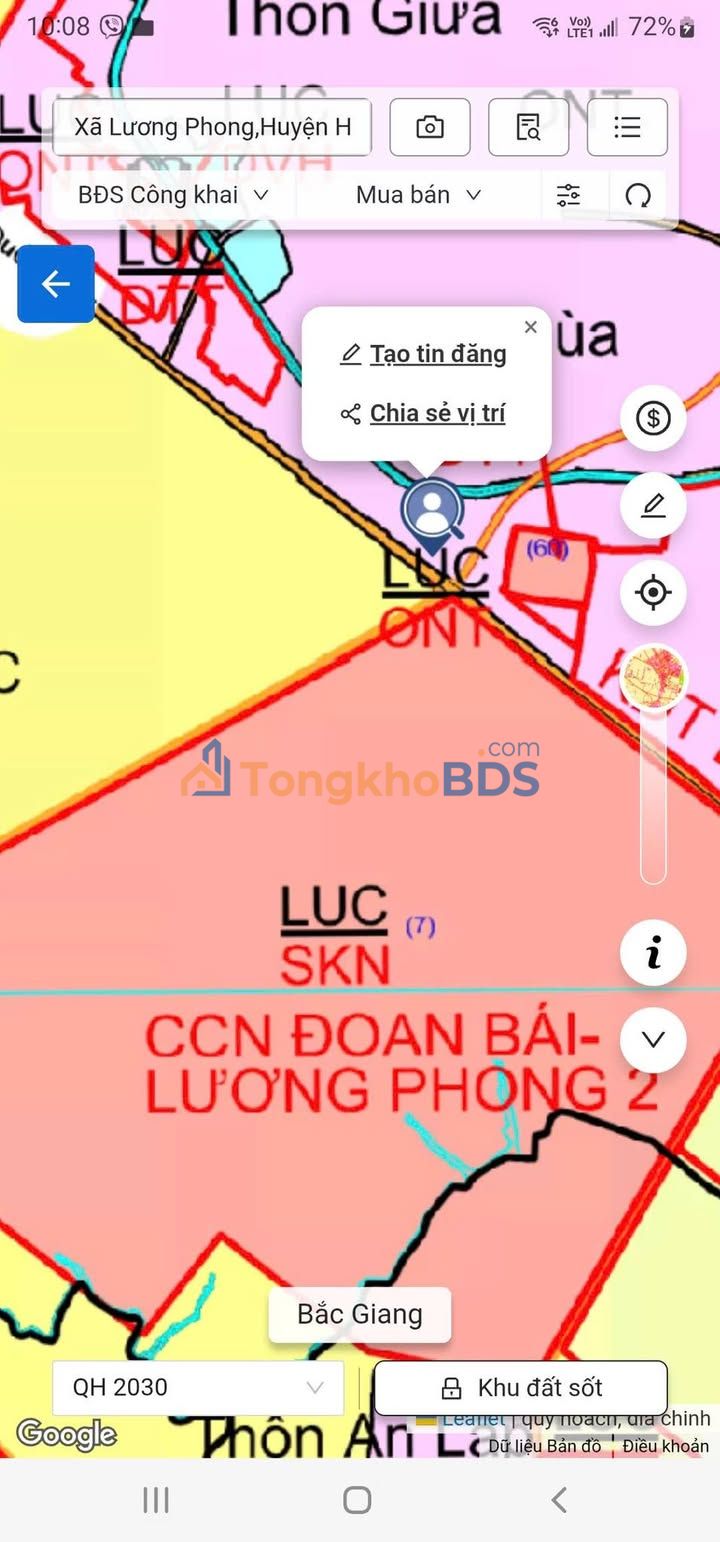 Đất nền QL37 Thôn Chùa 110m² 5 tỷ - Tiềm năng tăng giá