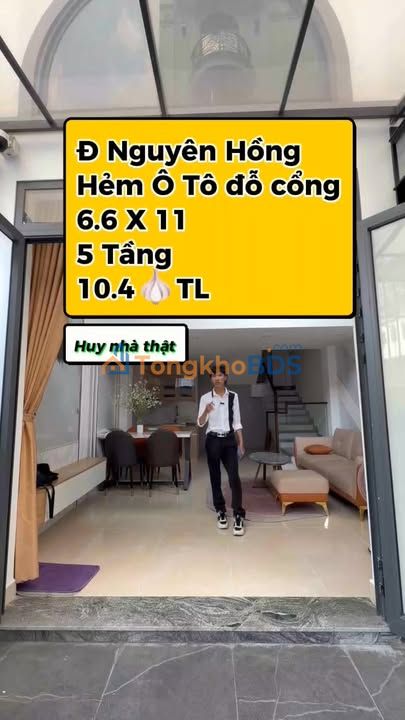 Nhà Hẻm Ô Tô Nguyên Hồng, Bình Thạnh - 72m², 5 Tầng, 10.4 Tỷ