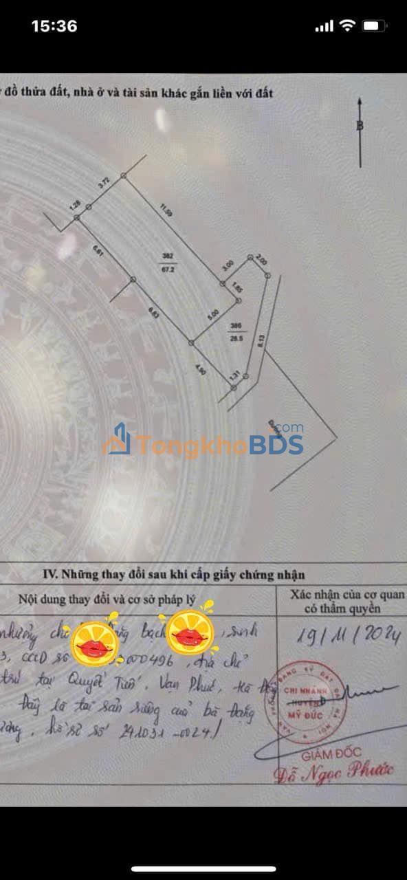 Đất nền Mỹ Đức 67.2m² - Đường 8m ô tô vào tận nơi, giá tốt