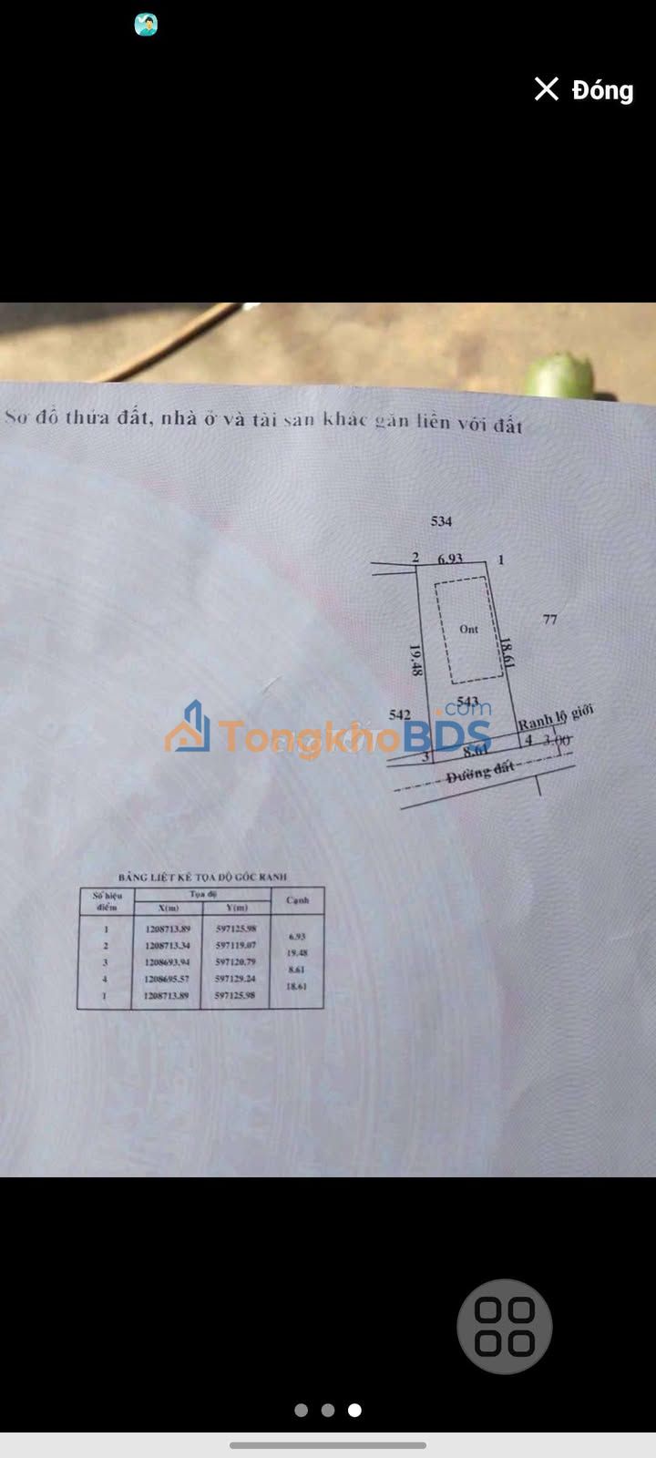 Đất Sổ Hồng Riêng Bình Mỹ Củ Chi 147.4m² - Giá 1.5 Tỷ