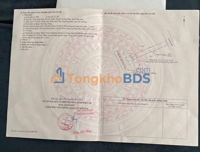 Đất 2 Mặt Tiền Krông Buk - 245m² Giá Tốt, Sẵn Nhà Nhỏ