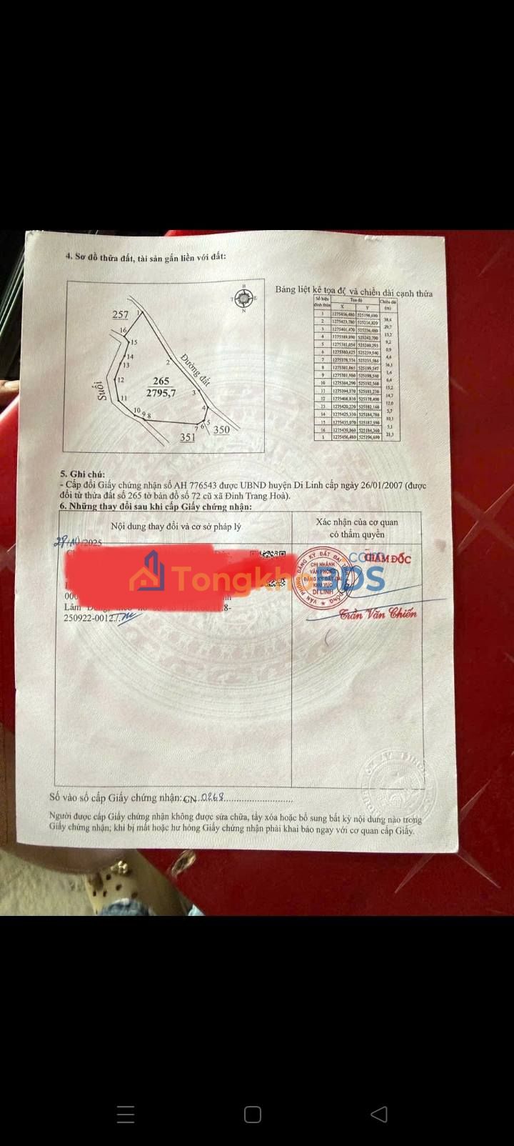 Đất nền Đinh Trang Hòa Di Linh 2,8ha - Đường to ô tô