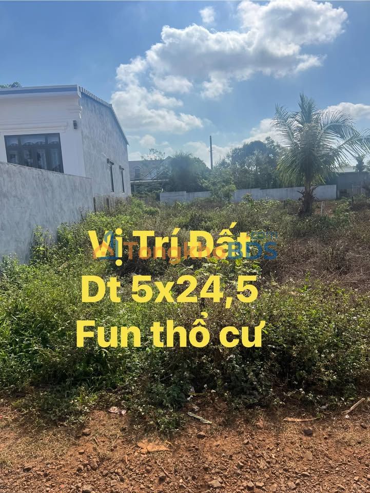 Bán Đất Nền Buôn Jung, Buôn Ma Thuột - 122.5m² Sẵn Sổ