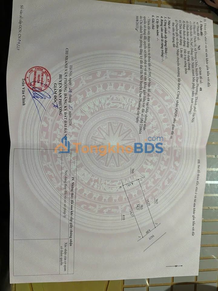 Đất nền Đan Phượng HN 55m² 4 tỷ - Đường to ô tô kinh doanh