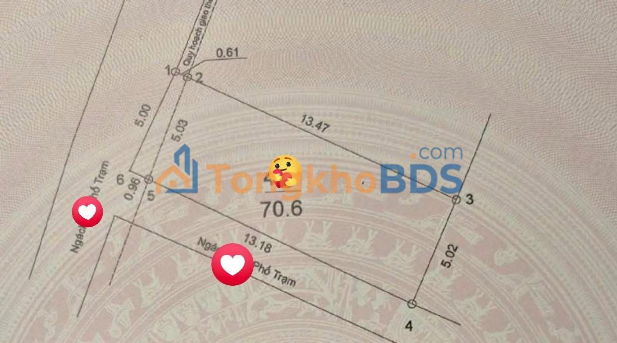 Bán Đất Lô Góc Ngõ Trạm, Long Biên 70.6m² - Kinh Doanh, Ô Tô Tránh