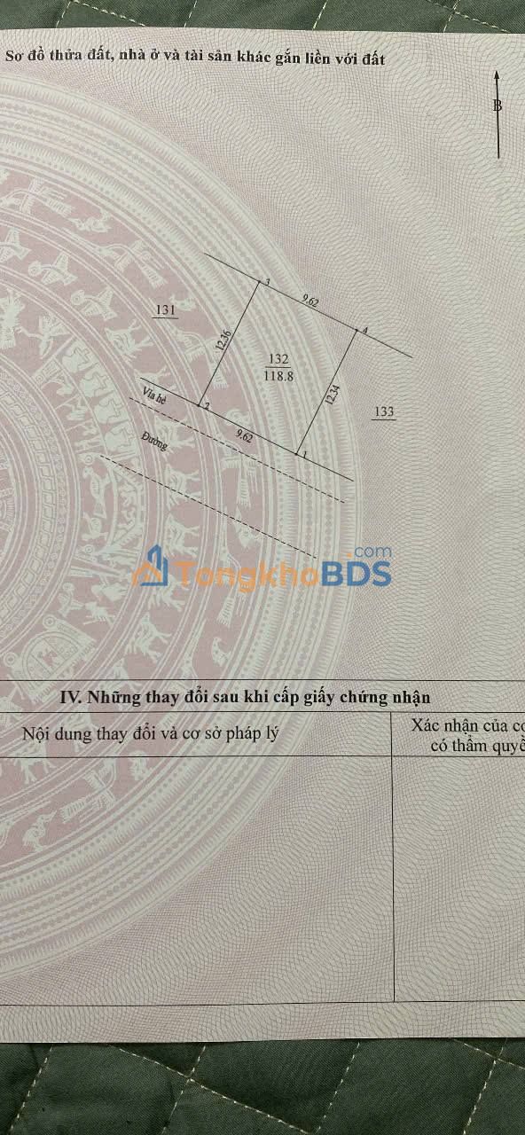 Đất Dịch Vụ Di Trạch 118.8m² - Mặt Tiền Rộng 9.62m - Giá Đầu Tư 17.7 Tỷ