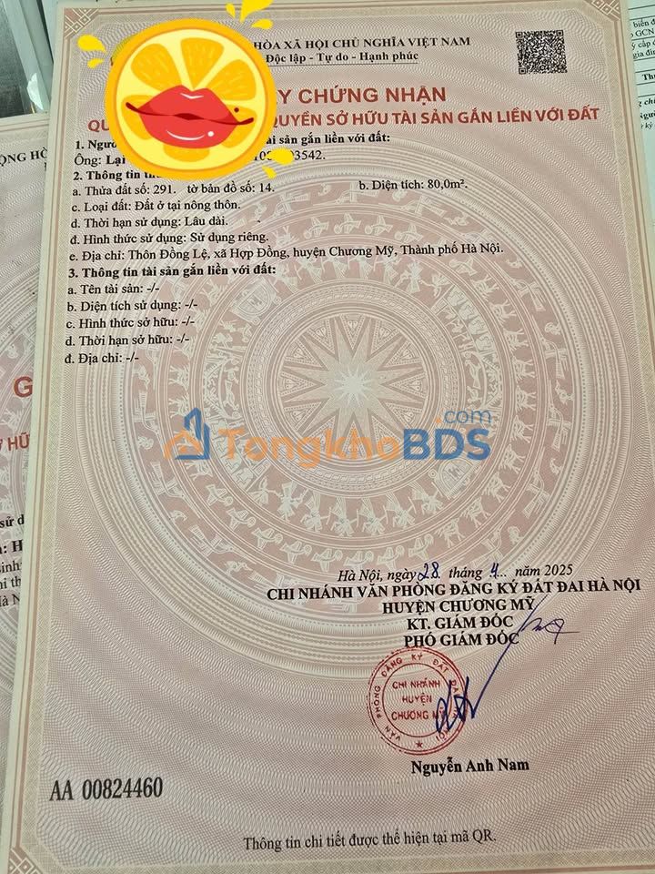 Bán Đất Nền 80m² Quảng Bị, Chương Mỹ - View Hồ Thoáng Mát, Giá Tốt