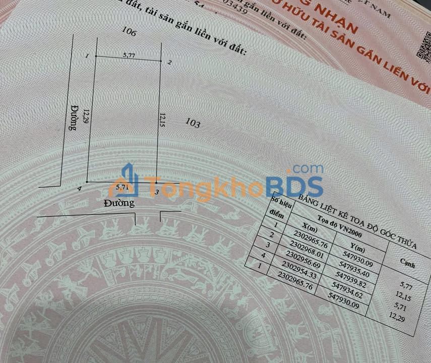 Đất nền Thị trấn Khoái Châu 70m² giá 1 tỷ - Đường to ô tô