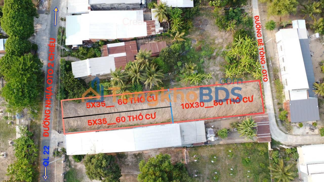 Đất thổ cư 170m² Phước Bình, Tây Ninh - 660 triệu, gần KCN