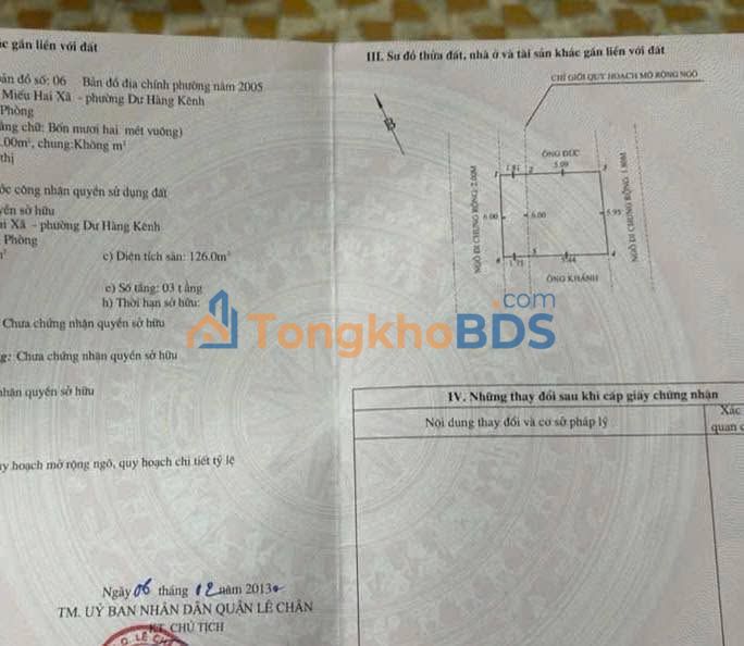 Nhà Mặt Đường Hải An 40m² 3 Tầng Sẵn Ở - Giá 2.98 Tỷ