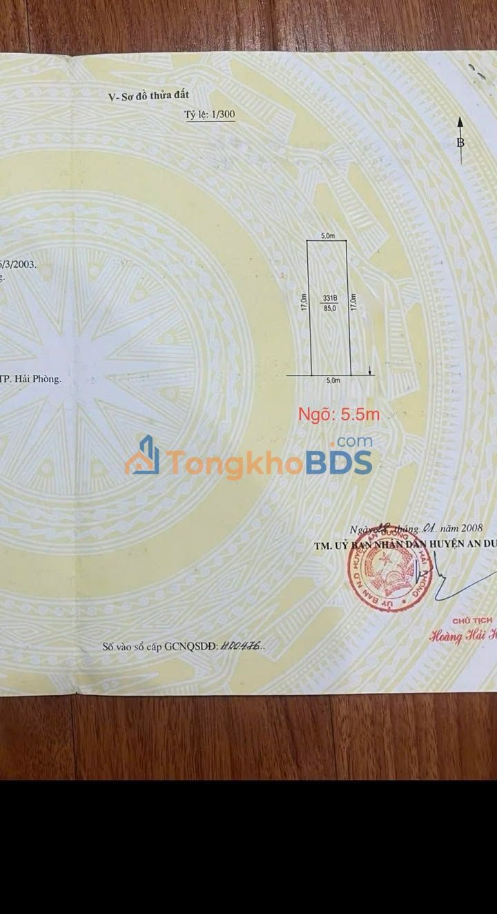 Bán đất 85m² An Dương, Hải Phòng - Sổ hồng chính chủ, gần trung tâm