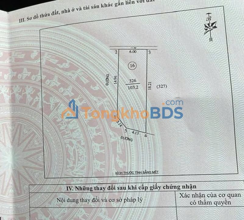 Đất Lô Góc 103m² Hướng Nam - Khối 11 ĐC, Vinh - Giá 4 Tỷ