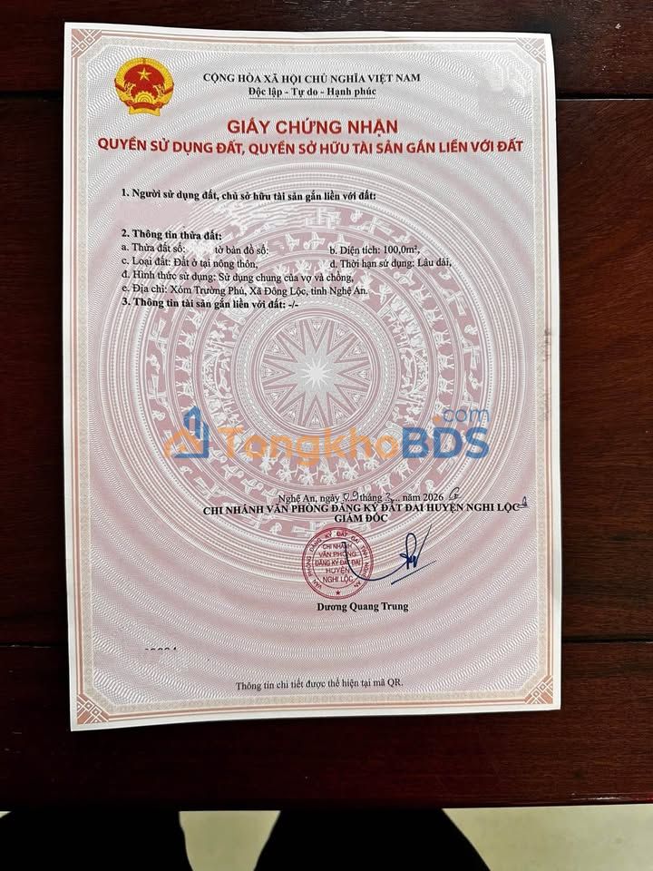 Đất nền Nghi Trung 100m² 1.68 tỷ - Đường to ô tô