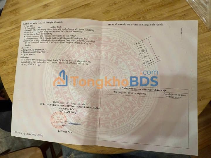 Đất nền đầu tư Xuân Mai, Chương Mỹ 72.9m² - Sổ đỏ sẵn, ô tô đỗ cửa