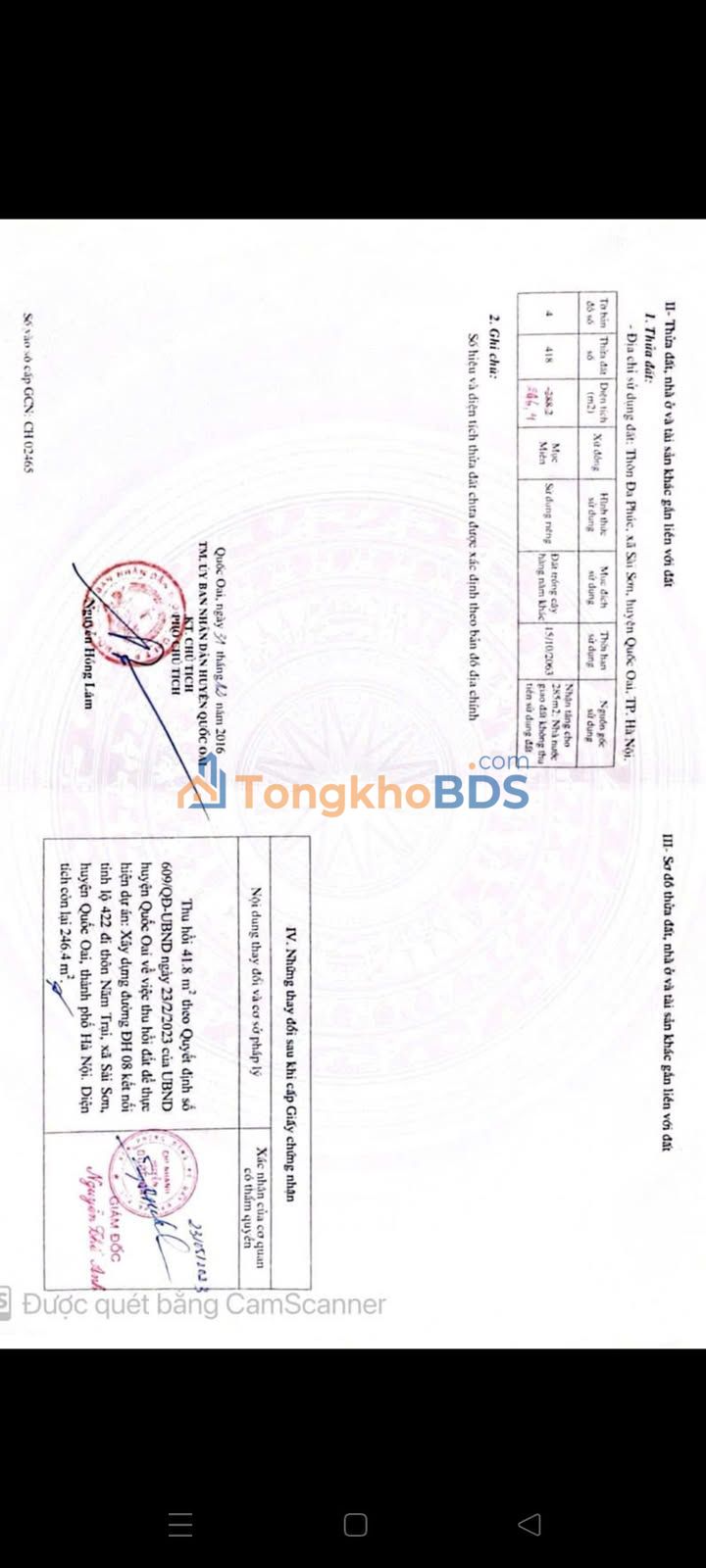 Đất Vàng Quốc Oai 246m² Mặt Tiền 7m - Sổ Đỏ 50 Năm, Giá Đầu Tư 1.8 Tỷ