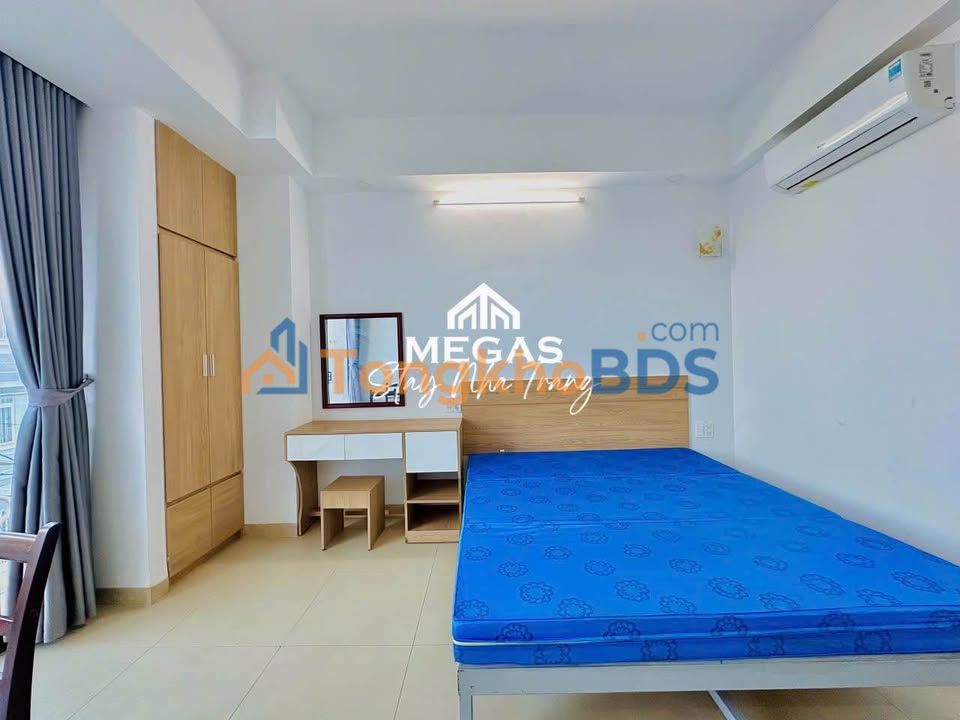Cho thuê căn hộ Studio Đinh Lễ, Nha Trang - Full nội thất, Ban công Nam