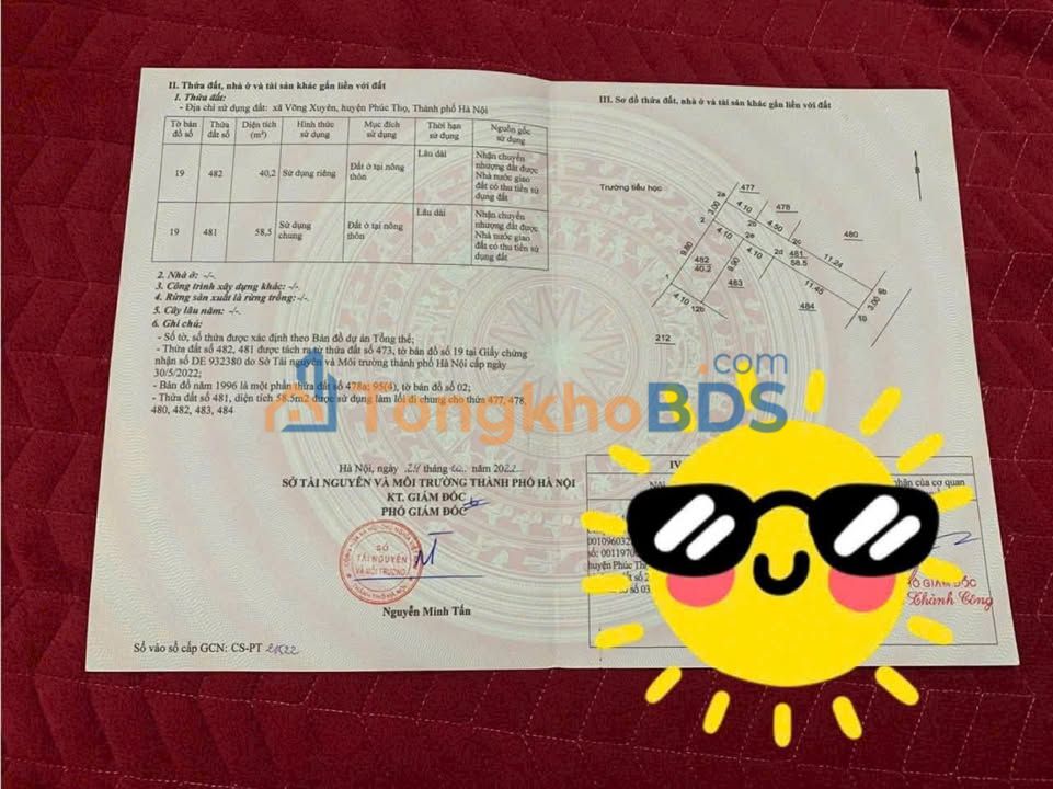 Bán đất Võng Xuyên 40m² - Sổ vuông đẹp, ô tô vào đất